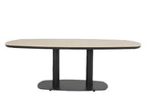 Apple Bee | Melville Gartentisch Tonne 220 x 110 cm | Black-Light Grey