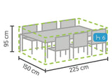 Winza | Gartensetabdeckung Premium 225 x 150 x 95 cm