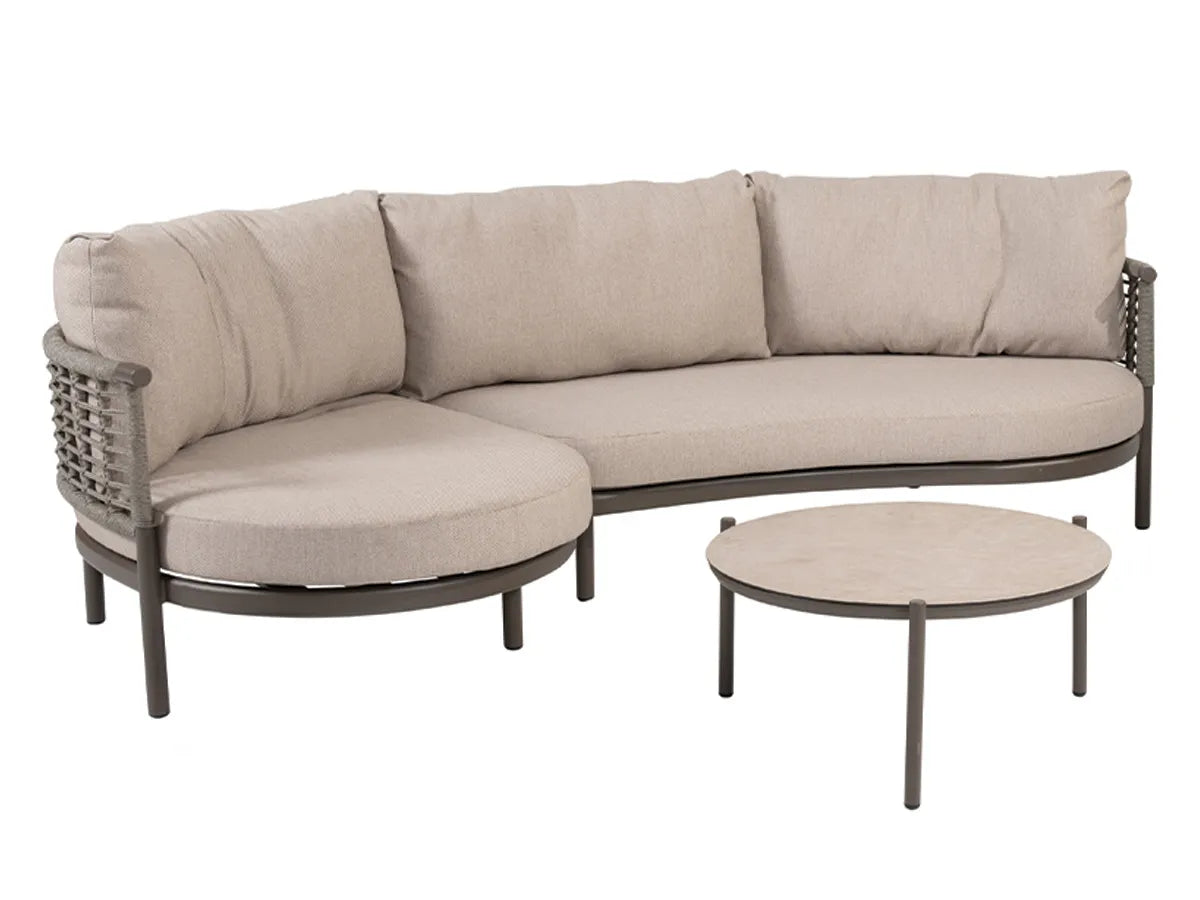 Taste by 4 Seasons | Puglia Ecksofa mit Couchtischen | Terre