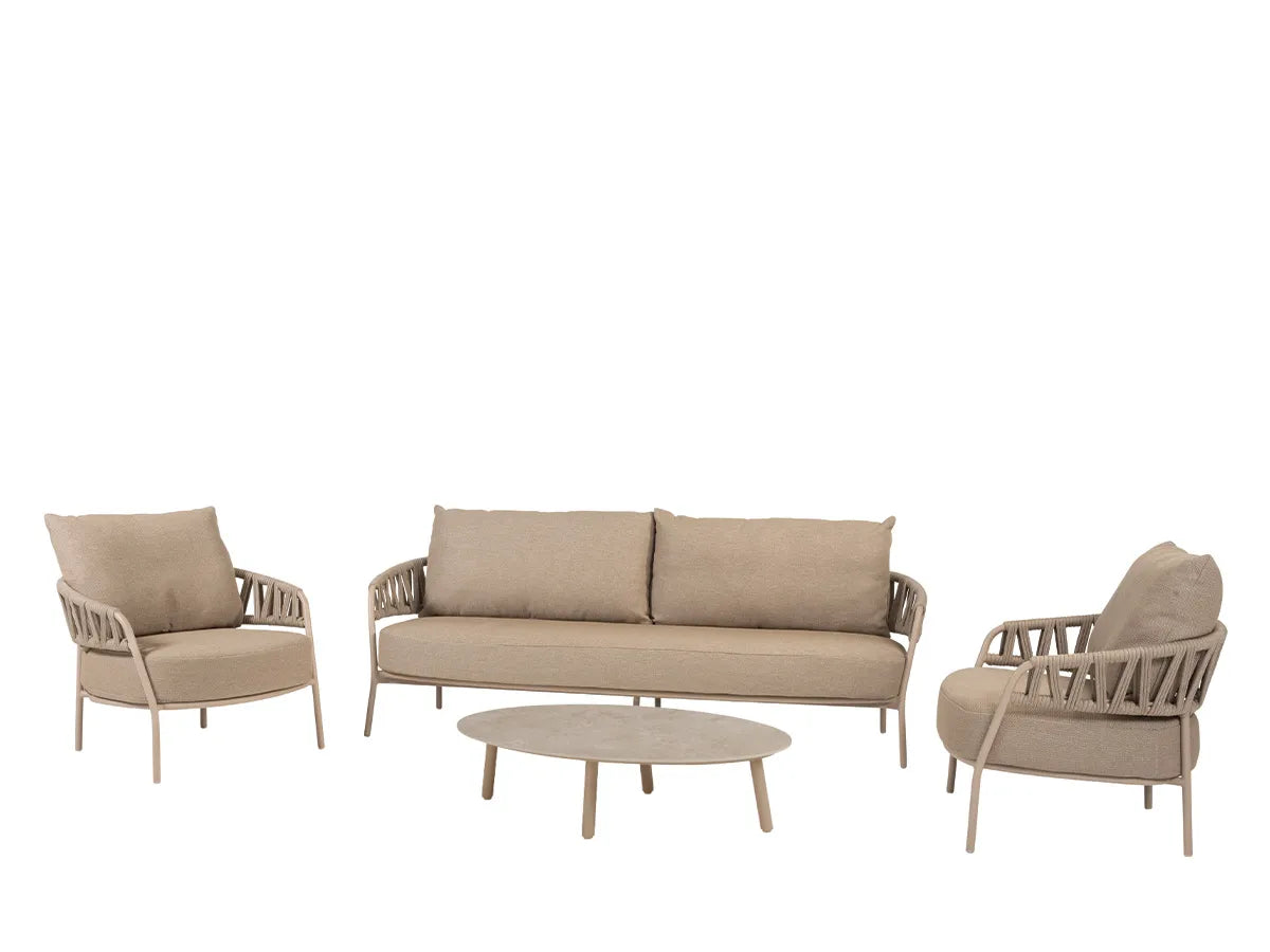 Taste by 4 Seasons | Calma Loungeset mit Couchtischen | Latte