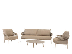 Taste by 4 Seasons | Calma Loungeset mit Couchtischen | Latte