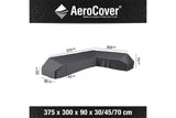 Platinum AeroCover | Loungeset Schutzhülle 375 x 300 x 90 x 30-45-70(h) | L-Plattform Rechts