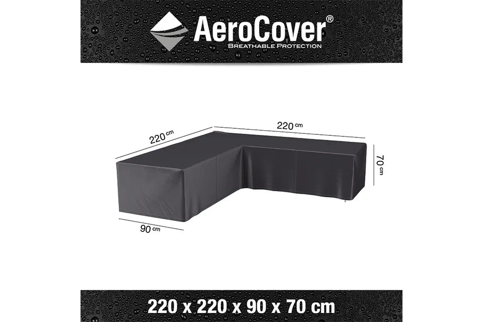 Platinum AeroCover | Loungeset Schutzhülle 220 x 220 x 90 x 70(h) cm | L-förmig