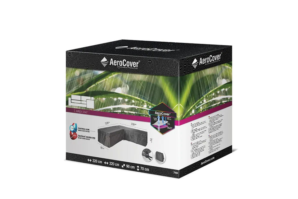 Platinum AeroCover | Loungeset Schutzhülle 220 x 220 x 90 x 70(h) cm | L-förmig