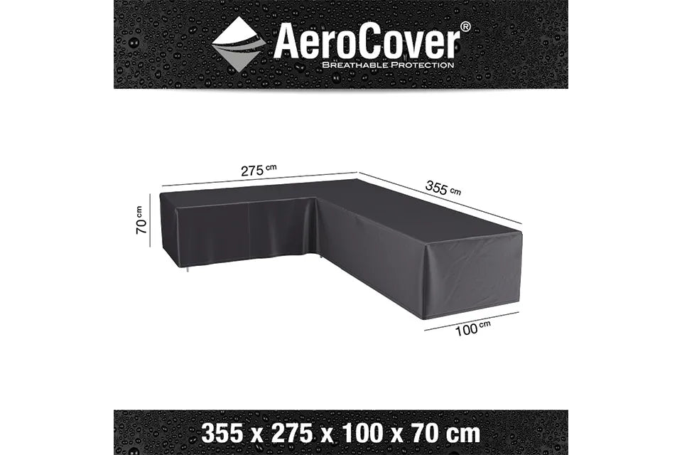 Platinum AeroCover | Loungeset-Abdeckung 355 x 275 x 100 x 70(h) | L-Form Links