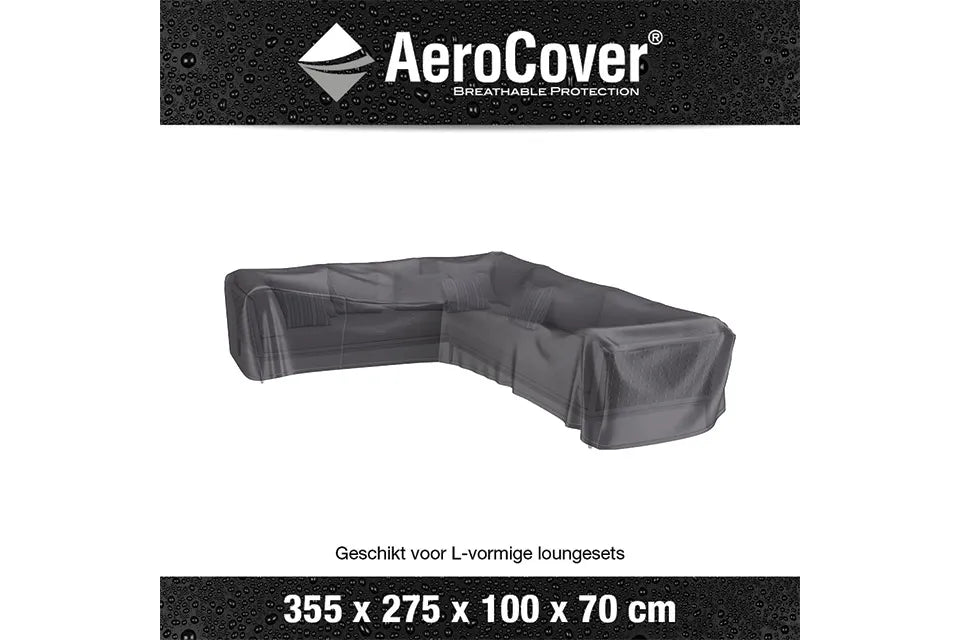 Platinum AeroCover | Loungeset-Abdeckung 355 x 275 x 100 x 70(h) | L-Form Links