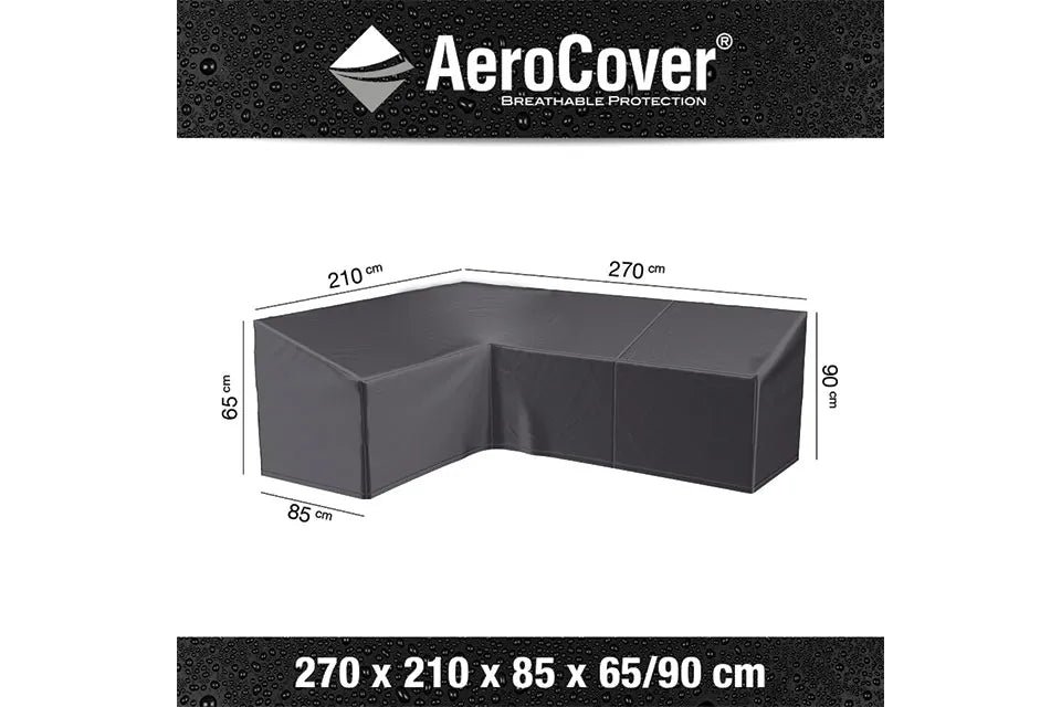 Platinum AeroCover | Loungeset Schutzhülle 270 x 210 x 85 x 65(h) cm | L-Form Links