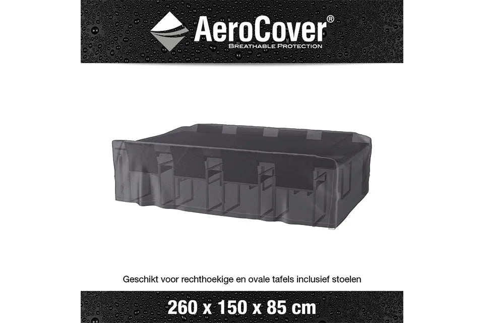 Platinum AeroCover | Schutzhülle Gartenmöbel 260 x 150 x 85(h) cm