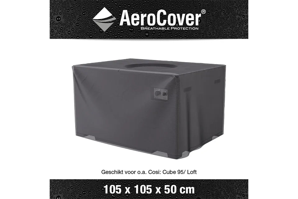 Platinum AeroCover | Feuertisch Abdeckhaube 105 x 105 x 50(h) cm