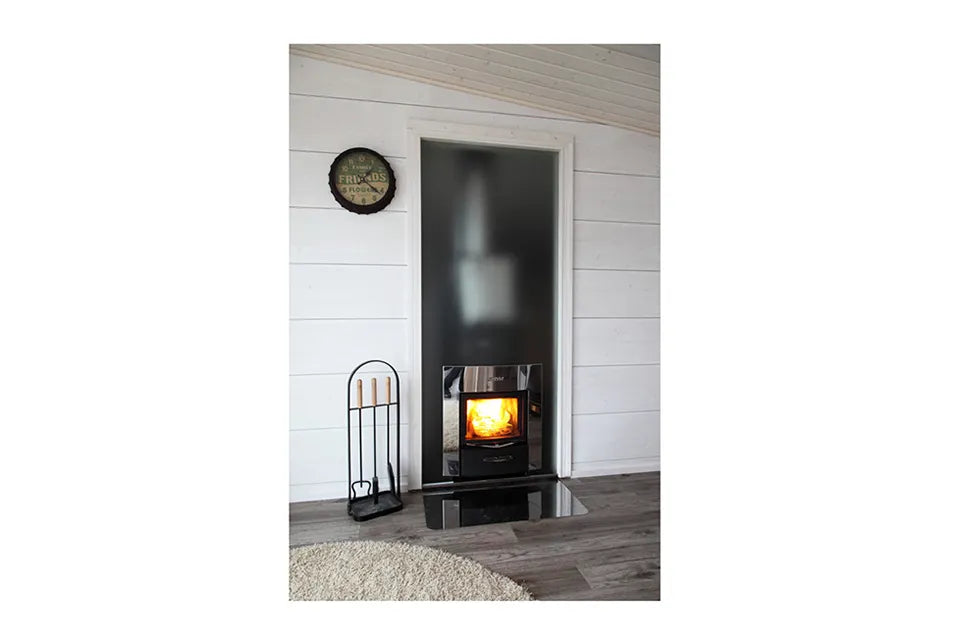 Harvia | Duo Glaswand 9 x 21 mit Rahmen Aluminium Grau
