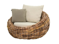 Apple Bee | Cocoon Lounge Chair | Mokka-Bouclé Cream