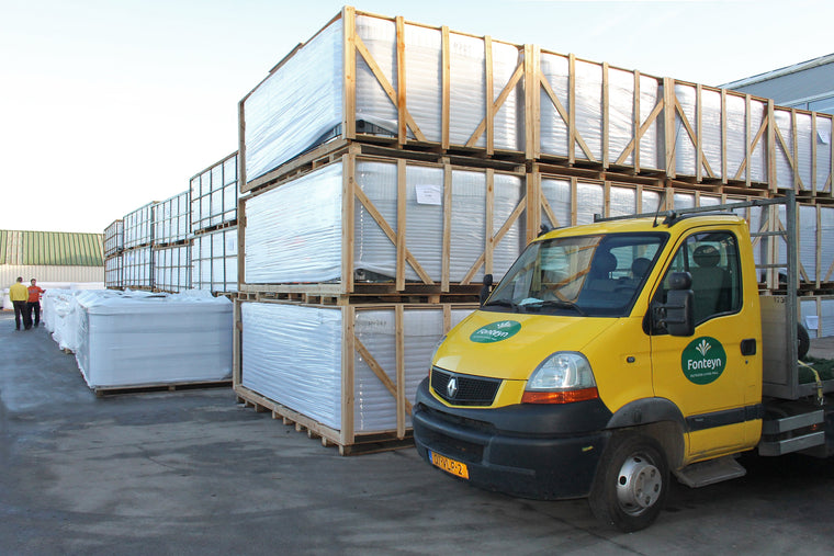 Verpackte Produkte bereit für den Transport