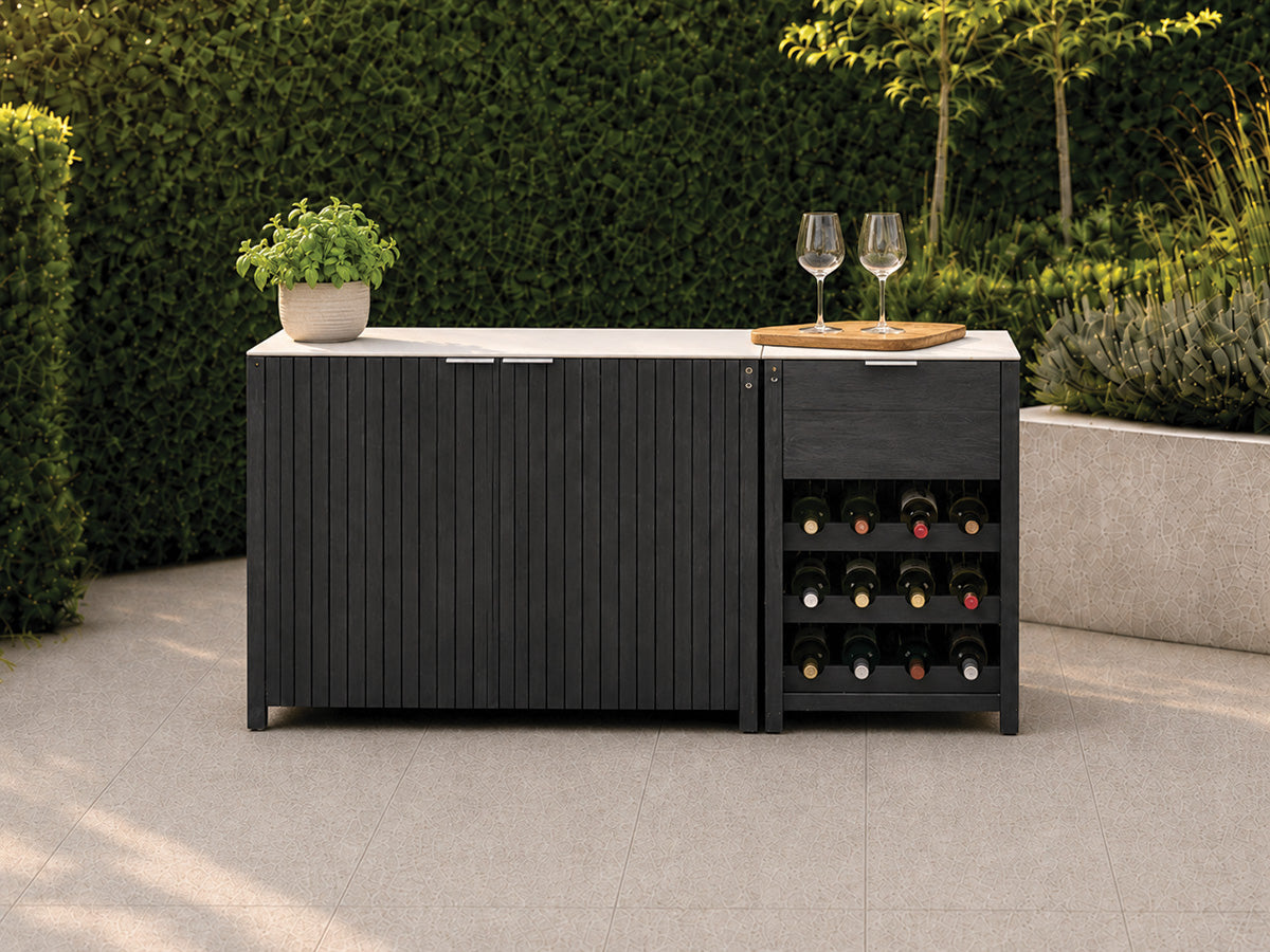 Passion Grills | Milano Außenküchen-Konfiguration 01 | Albastro Cream