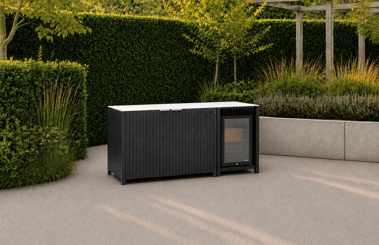 Passion Grills | Milano Außenküchen-Konfiguration 01 | Albastro Cream