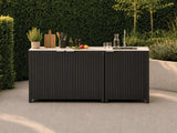 Passion Grills | Milano Außenküchen-Konfiguration 01 | Albastro Cream