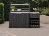 Passion Grills | Milano Außenküchen-Konfiguration 01 | Albastro Cream