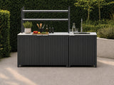 Passion Grills | Milano Außenküchen-Konfiguration 01 | Albastro Cream