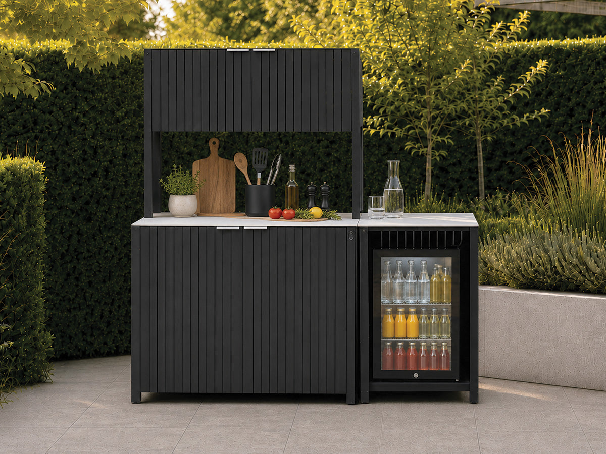 Passion Grills | Milano Außenküchen-Konfiguration 01 | Albastro Cream