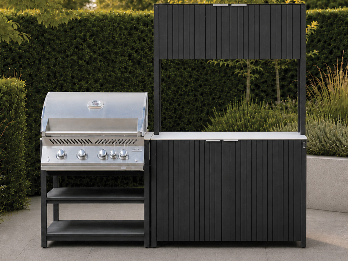 Passion Grills | Milano Außenküchen-Konfiguration 01 | Albastro Cream
