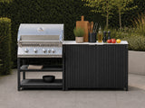 Passion Grills | Milano Außenküchen-Konfiguration 01 | Albastro Cream