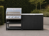 Passion Grills | Milano Außenküchen-Konfiguration 01 | Albastro Cream