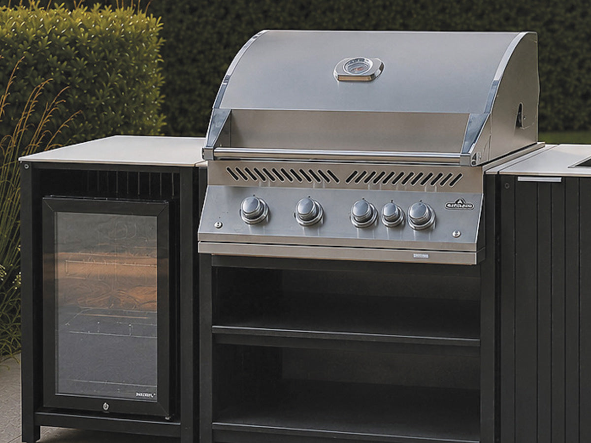 Passion Grills | Milano Außenküchen-Konfiguration 01 | Albastro Cream