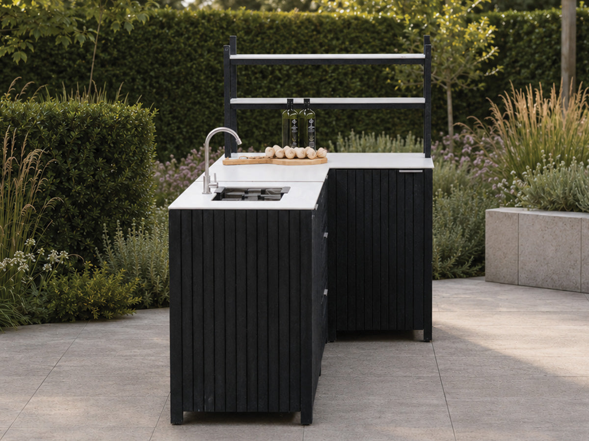 Passion Grills | Milano Außenküchen-Konfiguration 01 | Albastro Cream