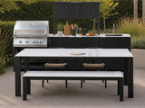 Passion Grills | Milano Außenküchen-Konfiguration 01 | Albastro Cream