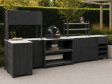 Passion Grills | Milano Außenküchen-Konfiguration 01 | Albastro Cream