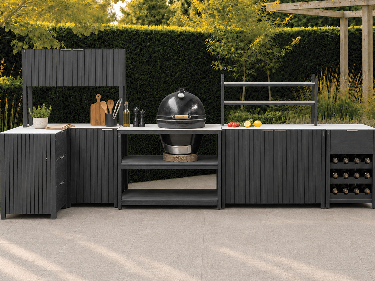 Passion Grills | Milano Außenküchen-Konfiguration 01 | Albastro Cream