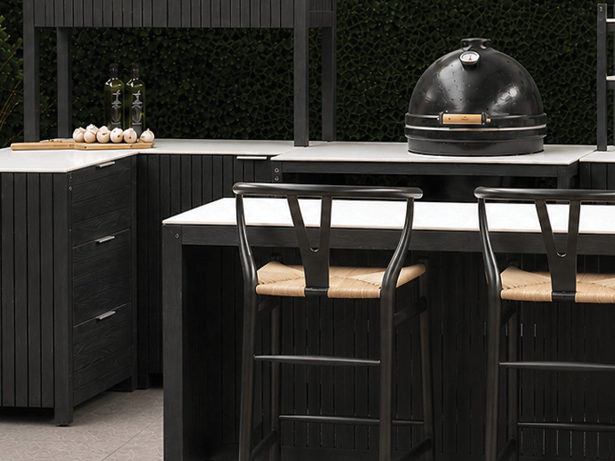 Passion Grills | Milano Außenküchen-Konfiguration 01 | Albastro Cream