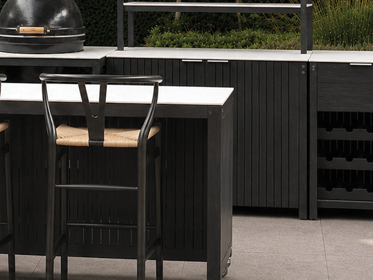 Passion Grills | Milano Außenküchen-Konfiguration 01 | Albastro Cream