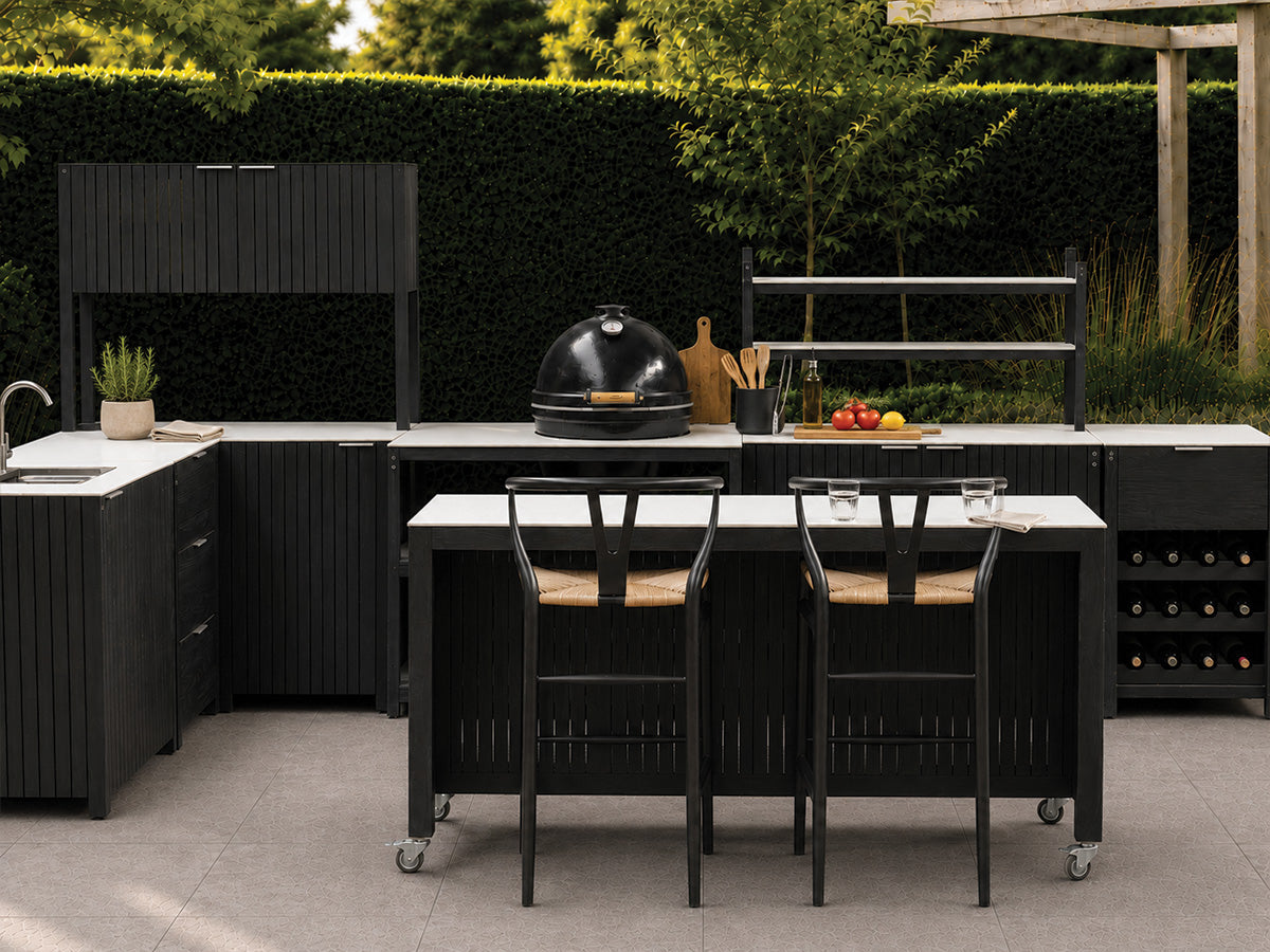 Passion Grills | Milano Außenküchen-Konfiguration 01 | Albastro Cream