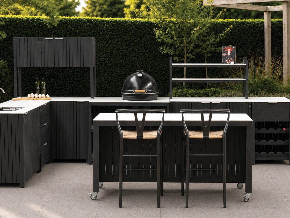 Passion Grills | Milano Außenküchen-Konfiguration 01 | Albastro Cream