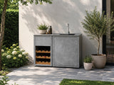 Passion Grills | Milano Außenküchen-Konfiguration 01 | Albastro Cream