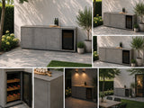 Passion Grills | Milano Außenküchen-Konfiguration 01 | Albastro Cream