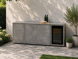 Passion Grills | Milano Außenküchen-Konfiguration 01 | Albastro Cream