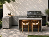 Passion Grills | Milano Außenküchen-Konfiguration 01 | Albastro Cream