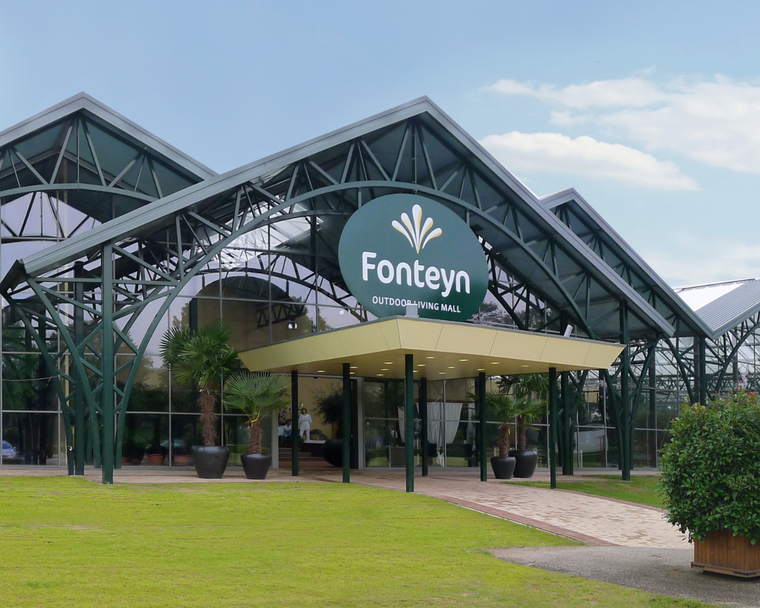 Vorderansicht des Fonteyn Ausstellungsraums in Uddel