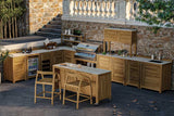 Milano Buitenkeuken Opstelling Compleet 02, Albastro Cream - Passion Grills