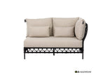 Apple Bee | Pure Loungebank 2-Sitzer Links | Black Grey