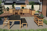 Milano Buitenkeuken Opstelling Compleet, Belgium Dark Grey - Passion Grills