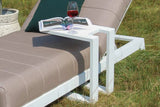 Fonteyn | U Beistelltisch Aluminium | Weiß
