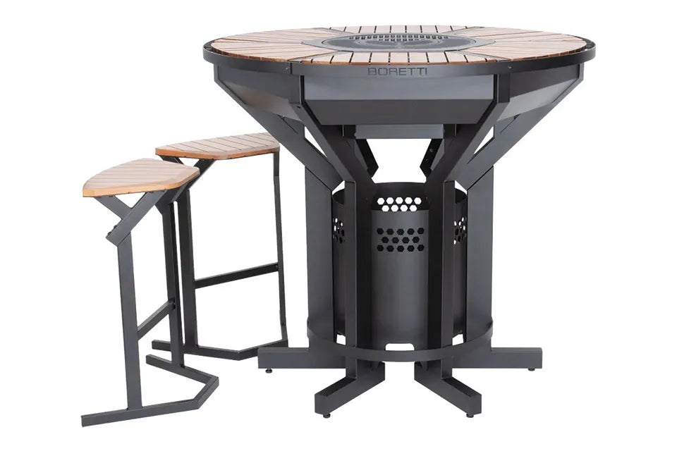 Boretti | Focolare Holzkohle-Barbecue Gartentisch