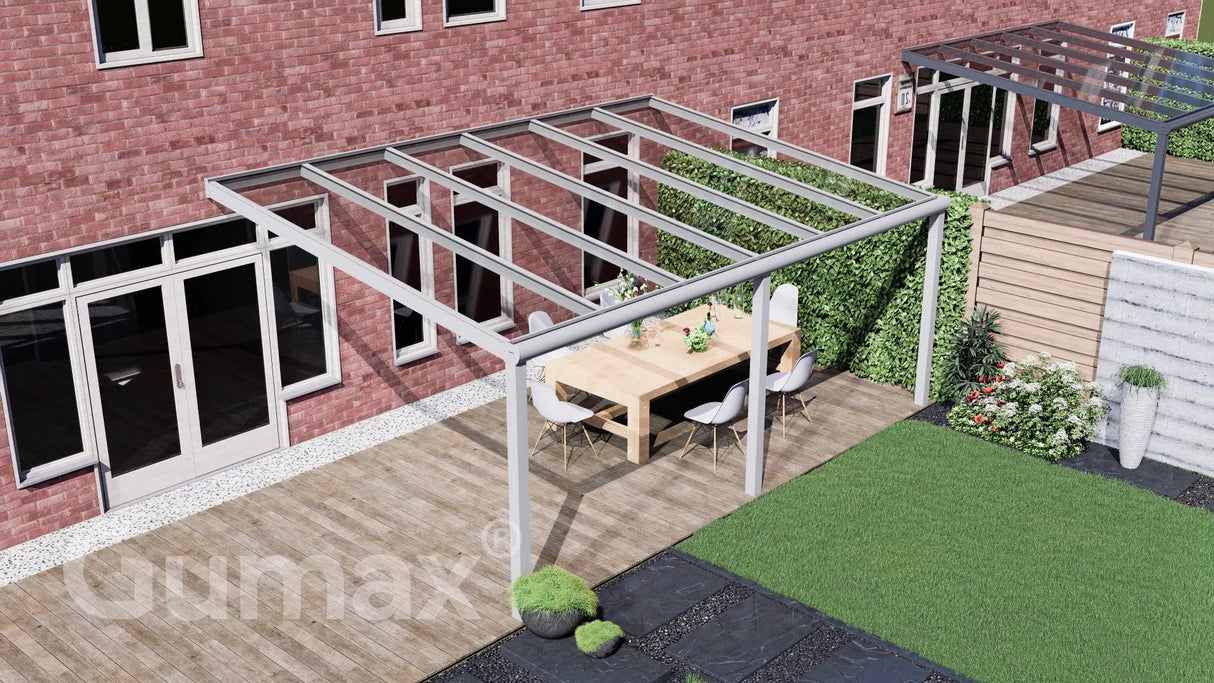 Tuinmaximaal | Glass Line Veranda Modern Mattweiß