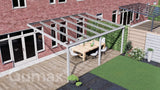 Tuinmaximaal | Glass Line Veranda Modern Mattweiß