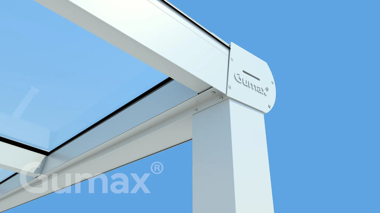 Tuinmaximaal | Glass Line Veranda Modern Mattweiß