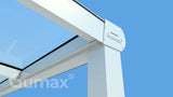 Tuinmaximaal | Glass Line Veranda Modern Mattweiß