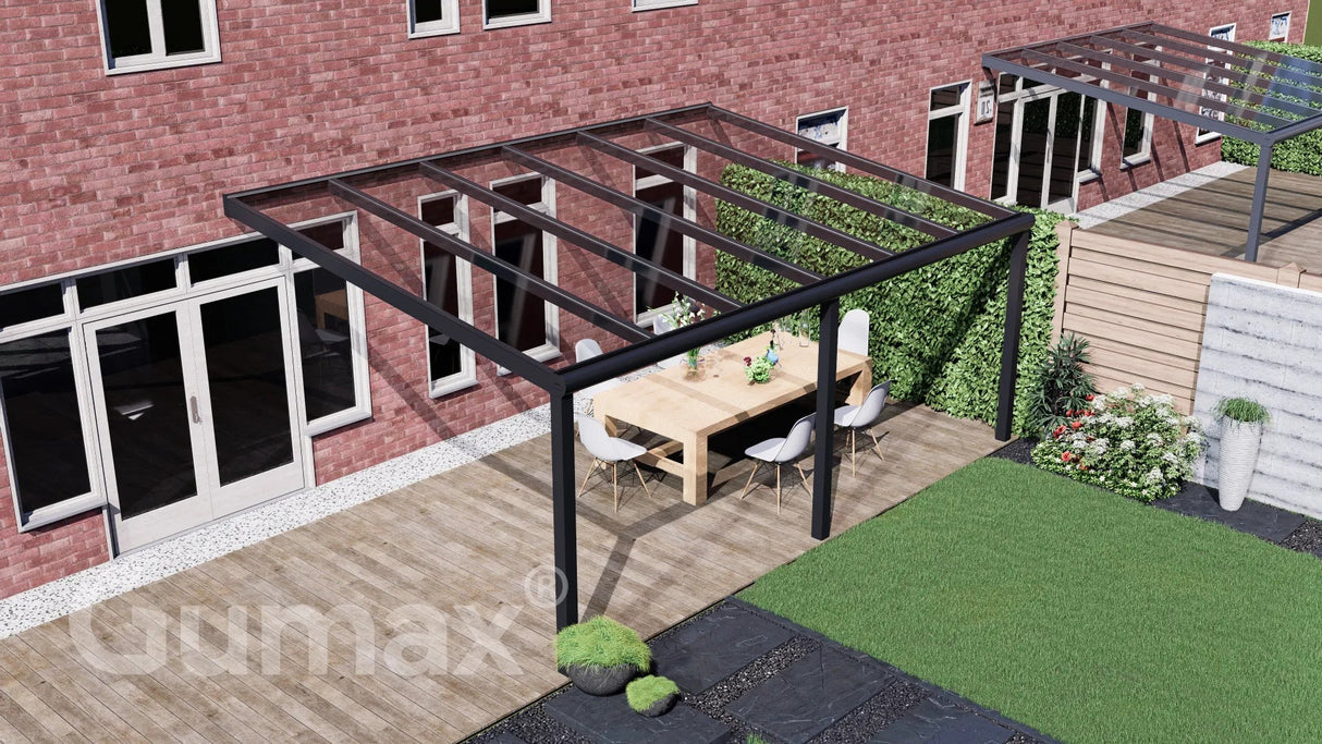 Tuinmaximaal | Glasline Veranda Modern Matt Schwarz