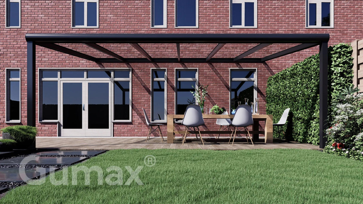 Tuinmaximaal | Schwerlast-Veranda Modern Matt Schwarz